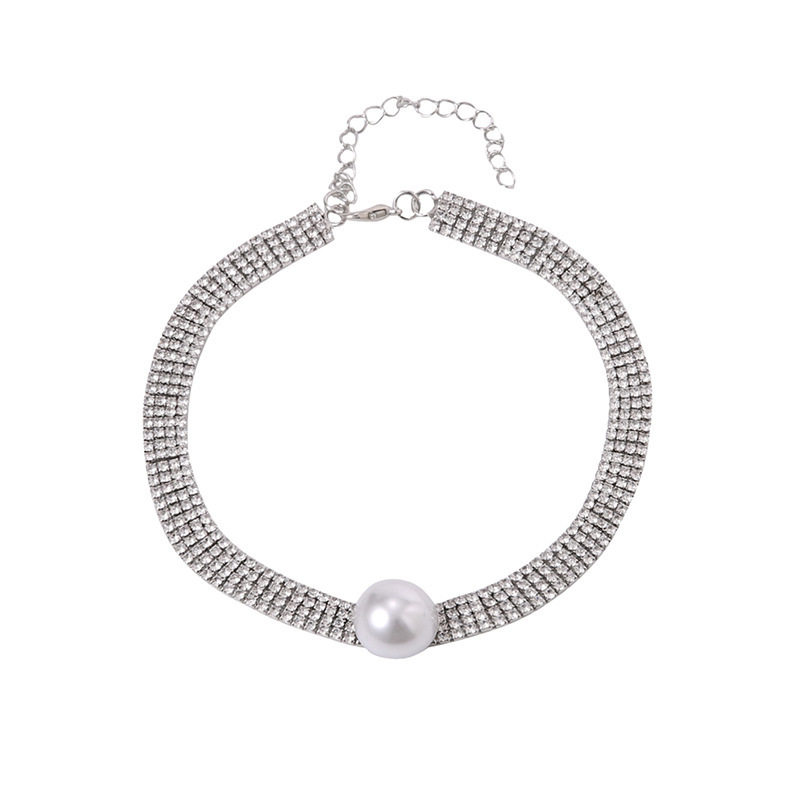 Home 22 Radiant Pave Crystal Pearl Day Collar